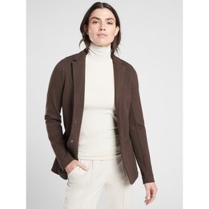 Athleta Brown Venice Heathered Structured Blazer, size 2, *fits like a 0*